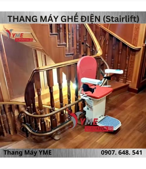 Thang Máy Ghế Điện Cho Người Già 2 Tầng