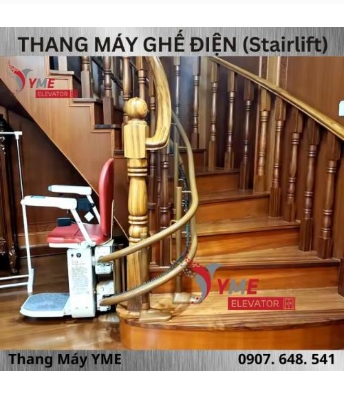 Thang Máy Ghế Điện Cho Người Già 2 Tầng