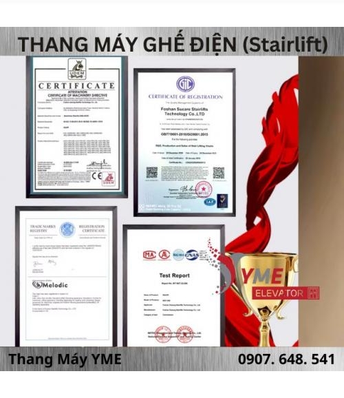 Thang Máy Ghế Điện Cho Người Già 2 Tầng
