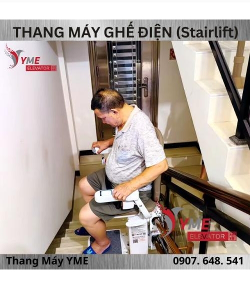 Thang Máy Ghế Điện Cho Người Già 160Kg